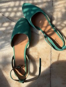 Green Flats & Sandals