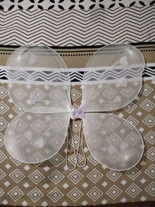 Fairy Dress Full Set In White Colour