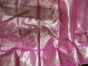 Pink Banarasi Silk Saree
