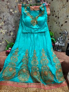 Heavy Work Contrast Beautiful Lehenga