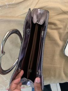 Sparkly Silver Clutch