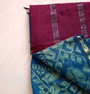 New Lilen Jamdani Saree💫