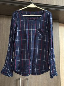 Checkered Long Sleeve Top