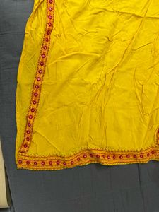 Anubhutee Yellow Embroidered Top - Size S