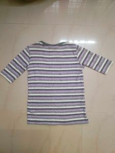 Max fashion striped lavender top