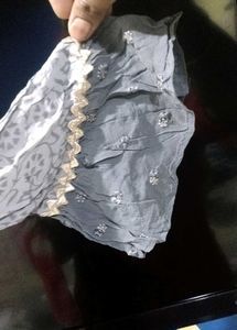 Elegant Gray Embroidered Salwar Kameez