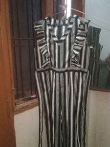 Striped Ruffle Jumpsuit