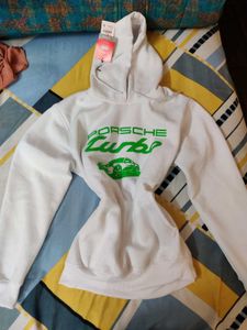 White Graphic Hoodie
