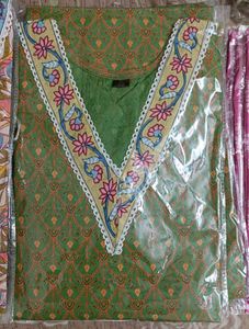 Jaipuri Cotton Kurti 3 Pc Combo, Size M to XXL