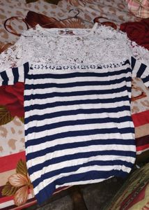 Half Net Top Korean Style