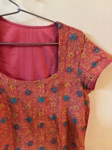 Embroidered Ethnic Top