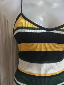 Striped Knit Cami Top
