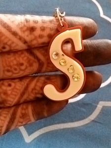 S Letter Keychain