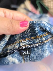 Acid Wash Denim Vest