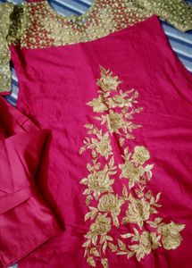Beautiful Designer Kurta Churidar Without Dupatta