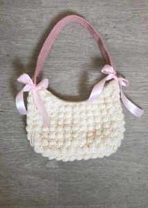 Crochet Popcorn Handbag