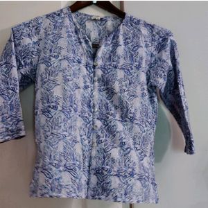 Anokhi Floral Button-Down Top