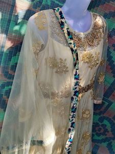 Elegant Ethnic Gown With Side Zip