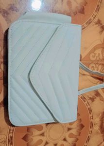 Quilted White Crossbody Bag