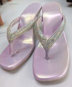 Lavender Transparent Heels (Broken)