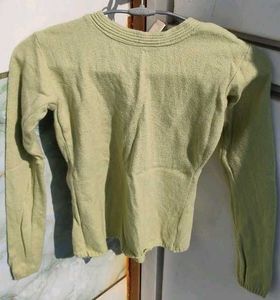 Vintage Light Green Cardigan