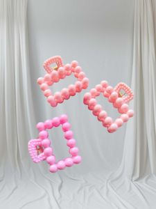 Pink Bubble Hair Clips