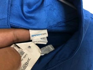 Sport-Tek Blue Long Sleeve Zip T Shirt