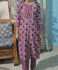 Floral Print Kurta Set