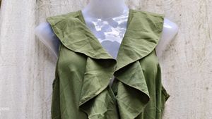 Olive Green Wrap Dress