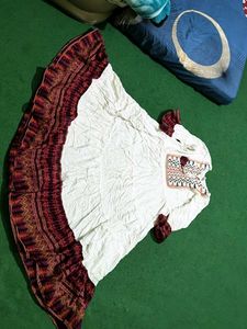 White Embroidered Gown