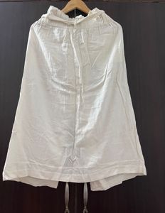 White Skirt with Tie