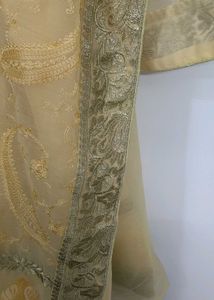 Elegant Yellow Embroidered Saree