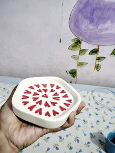 Red Heart Ceramic Plate♥️