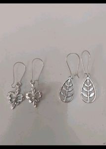 Unique Silver-tone Earring Set