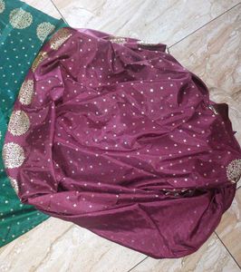 Saree Without Blouse Piece (1 Set)