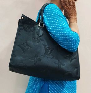 Black LV Tote Bag