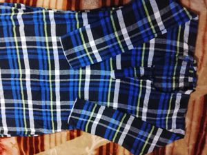 Red &amp; Black Checked Kurta