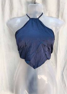 16171. Navy Halter Top