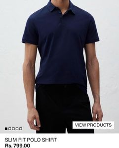 Navy Blue Polo Shirt - Classic Style