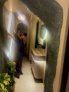 (Can Bargain)Backless Top And A Saree Combo