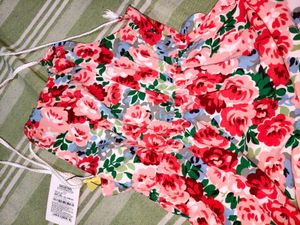 Sassafras Floral Printed Tiered Maxi &amp; Fit Dresses