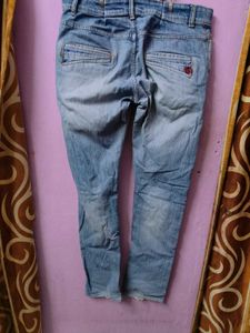 Distressed Denim Jeans