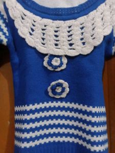 Cute Kids Blue &amp; White Sweater