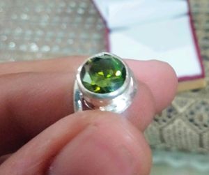 Silver Green Stone Ring 💍