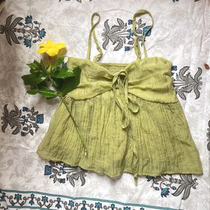 Beautiful Olive Sleeveless Tops