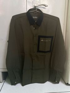 Fevera Color Block Button-Down