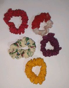 Handmade Colorful Scrunchie Set