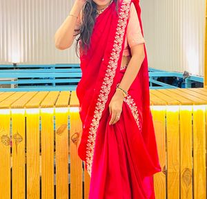 pita work heavy saree