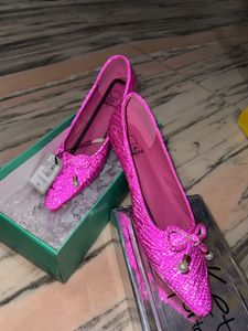 Pink redium short heel