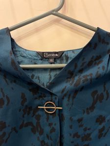 Elegant Green Print Top